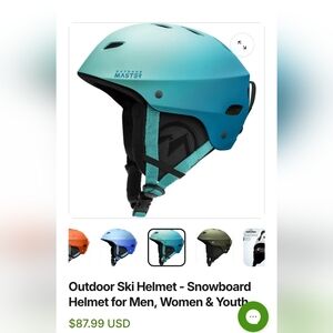 OutdoorMaster Blue Ski Helmet-NWOT